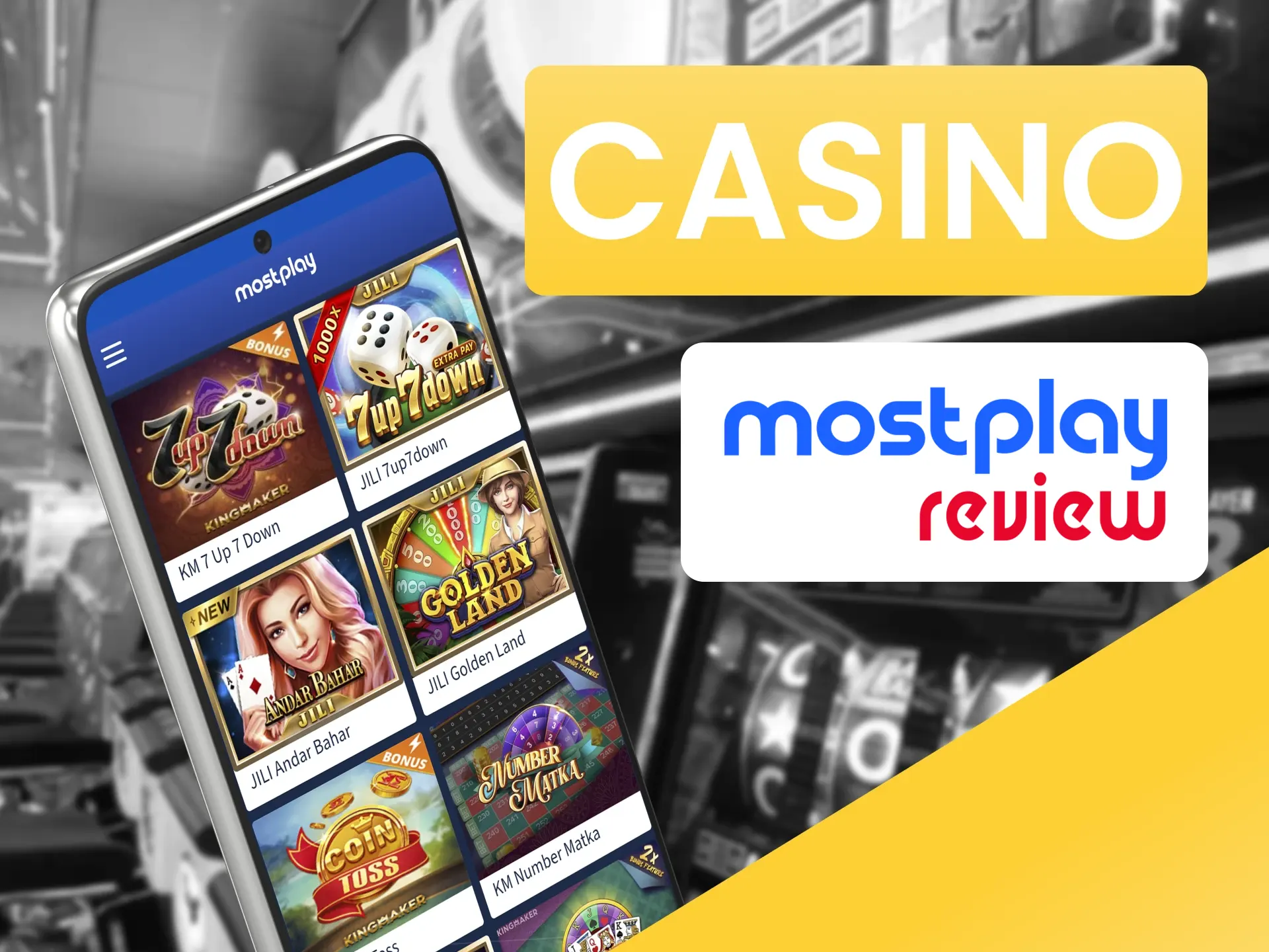 Casino Games at Mostplay App